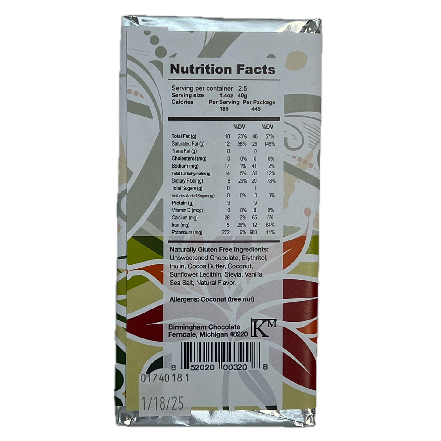 Bars - KetoBar Salted Coconut (8 Bar Case)